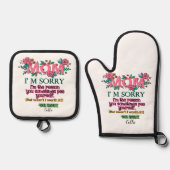 ママごめんね私が自分をペイする理由 鍋つかみ&鍋敷きセット (正面)