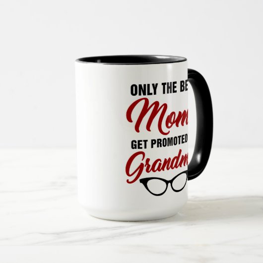 ママだけ最高のがおばあちゃんのコーヒーに昇進する マグカップ (正面右)