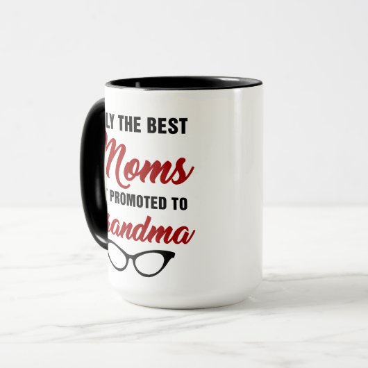 ママだけ最高のがおばあちゃんのコーヒーに昇進する マグカップ (正面左)