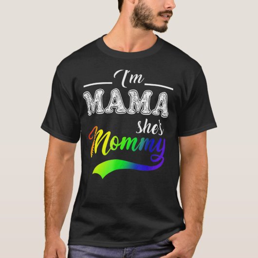 ママだよママはLgbtのママだよ Tシャツ (正面)