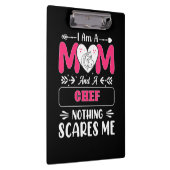 ママとシェフなんて、私を怖がらせられないよ、面白いシェフね クリップボード (右)