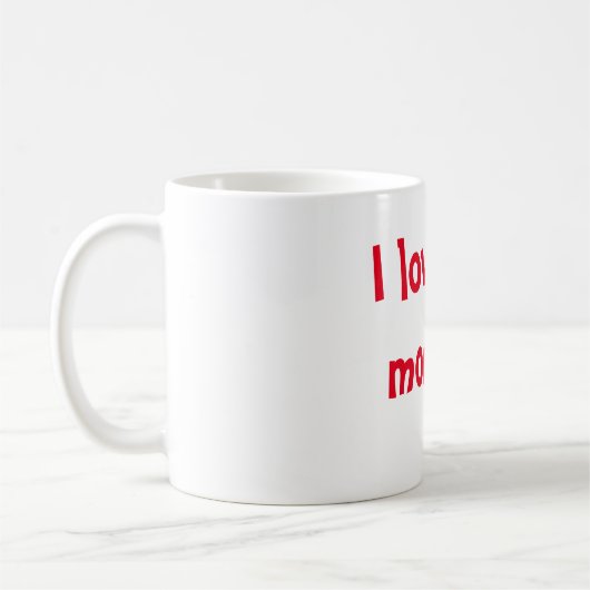 ママとテディの「ママが大好き」マグカップ コーヒーマグカップ (左)