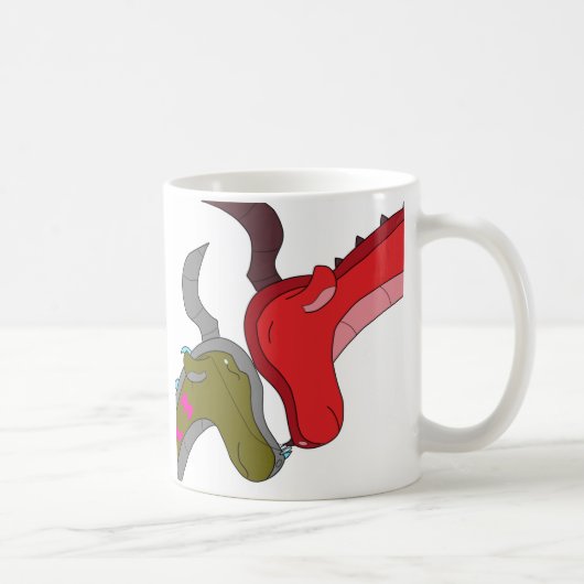 ママとドラゴンのファンタジーマグカップ コーヒーマグカップ (右)