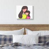 ママとドーターキャンバス キャンバスプリント (インサイチュ (寝室))