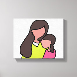 ママとドーターキャンバス キャンバスプリント