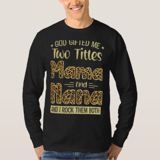 ママとナナ2タイトル母誇りを持った日レオカッコいいー Tシャツ