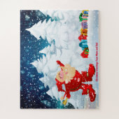 ママとパパからのクリスマスの挨拶 ジグソーパズル (縦)