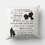 ママとパパから娘へ クッション (裏面)
