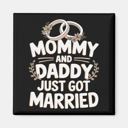 ママとパパが結婚したよ 1 マグネット (正面)