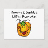 ママとパパのカボチャTシャツとギフト ポストカード (正面)