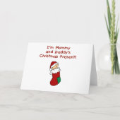 ママとパパのクリスマスプレゼント シーズンカード (正面)