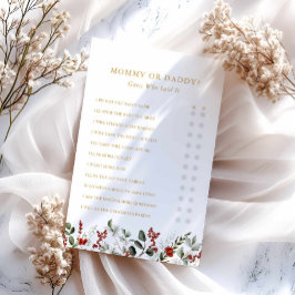 ママとパパの冬の赤ちゃんシャワーゲーム