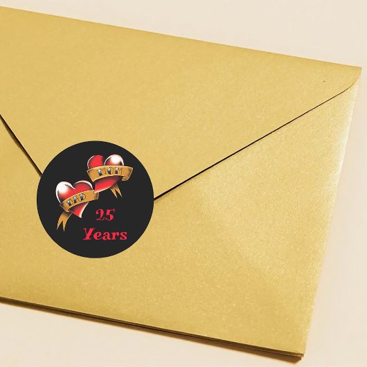 ママとパパの記念日パーティー ラウンドシール