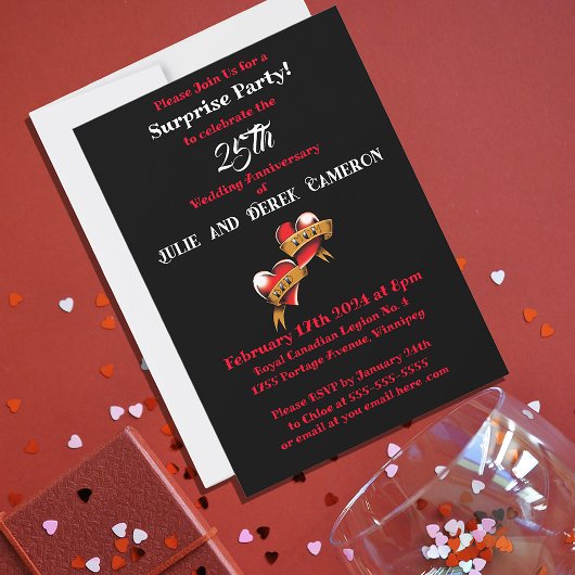 ママとパパの記念日パーティー 招待状