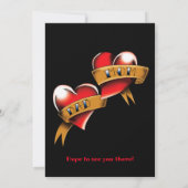 ママとパパの記念日パーティー 招待状 (裏面)