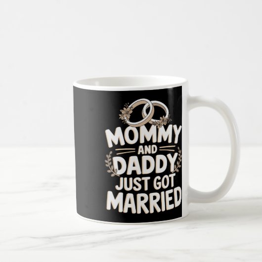 ママとパパは得1結婚した時 コーヒーマグカップ (右)