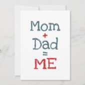 ママとパパは私 招待状 (正面)