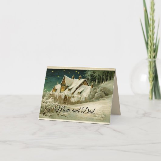 ママとパパクリスマス カード (正面)