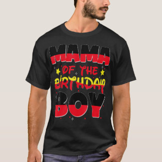 ママとパパママの誕生日男の子の家族パーティー Tシャツ