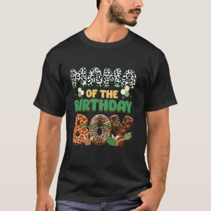ママとパパママ誕生日ボーイサファリジャングルファミリー Tシャツ