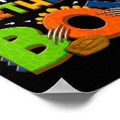 ママとパパモーミー誕生日ボーイダノファミリーパー ポスター (角)