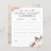 ママとパパ写真ゲーム赤ちゃんシャワーの年齢 (正面/裏面)