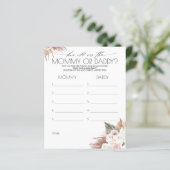 ママとパパ写真ゲーム赤ちゃんシャワーの年齢 (スタンド正面)