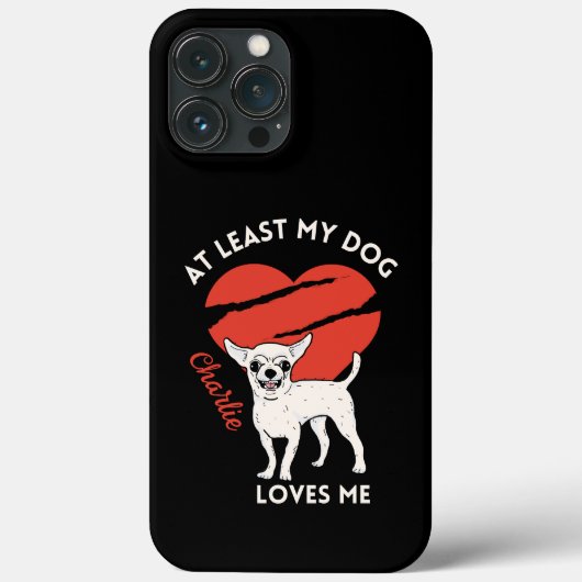 ママとパパ犬の愛のカスタム電話ケース Case-Mate iPhoneケース (裏面)