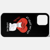 ママとパパ猫の愛のカスタム電話事件 Case-Mate iPhoneケース (裏面 (横))