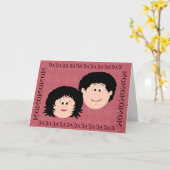 ママとパパ カード (黄色い花)