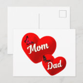 ママとパパ ポストカード (正面/裏面)