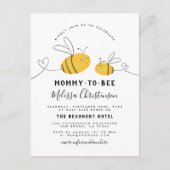 ママとビーのシャワー インビテーションポストカード (正面)