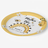 ママとビーのシャワー ペーパープレート (アングル)