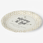 ママとビーのシャワー ペーパープレート (アングル)