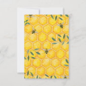 ママとビーの赤ちゃんシャワーの招待状 (裏面)