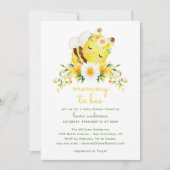 ママとビー男女兼用ビーシャワー 招待状 (正面)