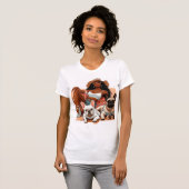 ママとフランス人との夏の雰囲気 Tシャツ (正面フル)