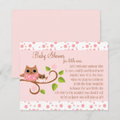 ママとベイビーオウル 招待状 (正面/裏面)