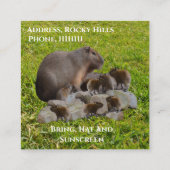 ママとベビーのキャピバラはデートを守れ エンクロージャーカード (裏面)