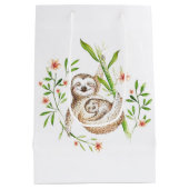 ママとベビーのナマズ ミディアムペーパーバッグ (裏面)