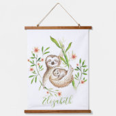 ママとベビーのナマズ 吊り下げ型タペストリー (正面)