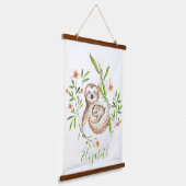 ママとベビーのナマズ 吊り下げ型タペストリー (傾斜あり)