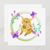 ママとベビーのヤマネコ空白のード (正面/裏面)