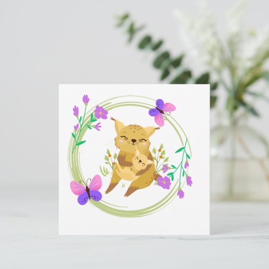 ママとベビーのヤマネコ空白のード (スタンド正面)