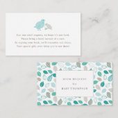 ママとベビーの鳥本依頼カード エンクロージャーカード (正面/裏面)