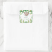 ママとベビーは赤ん坊のシャワー感謝していを浴びる スクエアシール (バッグ)