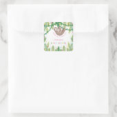 ママとベビーは赤ん坊のシャワー感謝していを浴びる スクエアシール (バッグ)