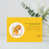 ママとベビーキリンサンキューカード サンキューカード (スタンド正面)