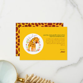 ママとベビーキリンサンキューカード サンキューカード