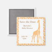 ママとベビーキリンセーブザデートマグネット マグネット (正面/裏面)